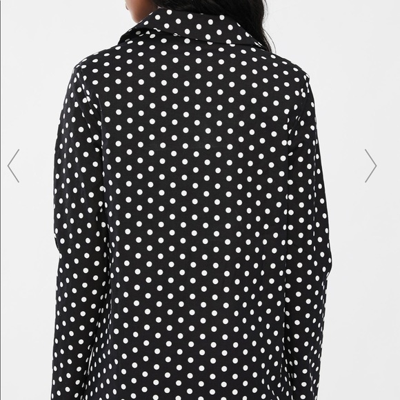 DOUBLE BREASTED POLKA DOT BLAZER - Picture 4 of 4